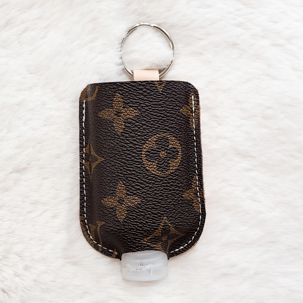 Designer monogram canvas Sanitizer holder